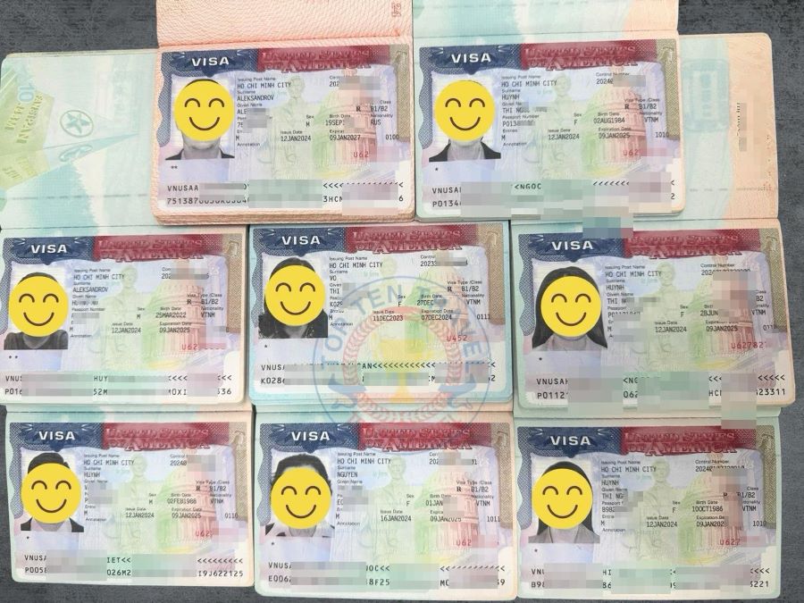 Visa du lịch Mỹ thành công được Đại Sứ Quán trả về mỗi ngày