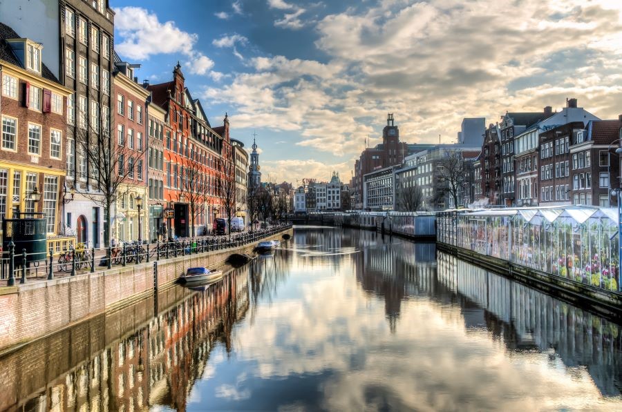 Khung cảnh tuyệt đẹp của kênh đào Amsterdam